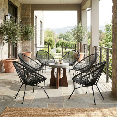 George Oliver Clancy 2-Piece Outdoor Seating Acapulco Chair | Wayfair